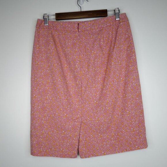 TALBOTS Printed Cotton Stretch Skirt Size 10 - Picture 4 of 9